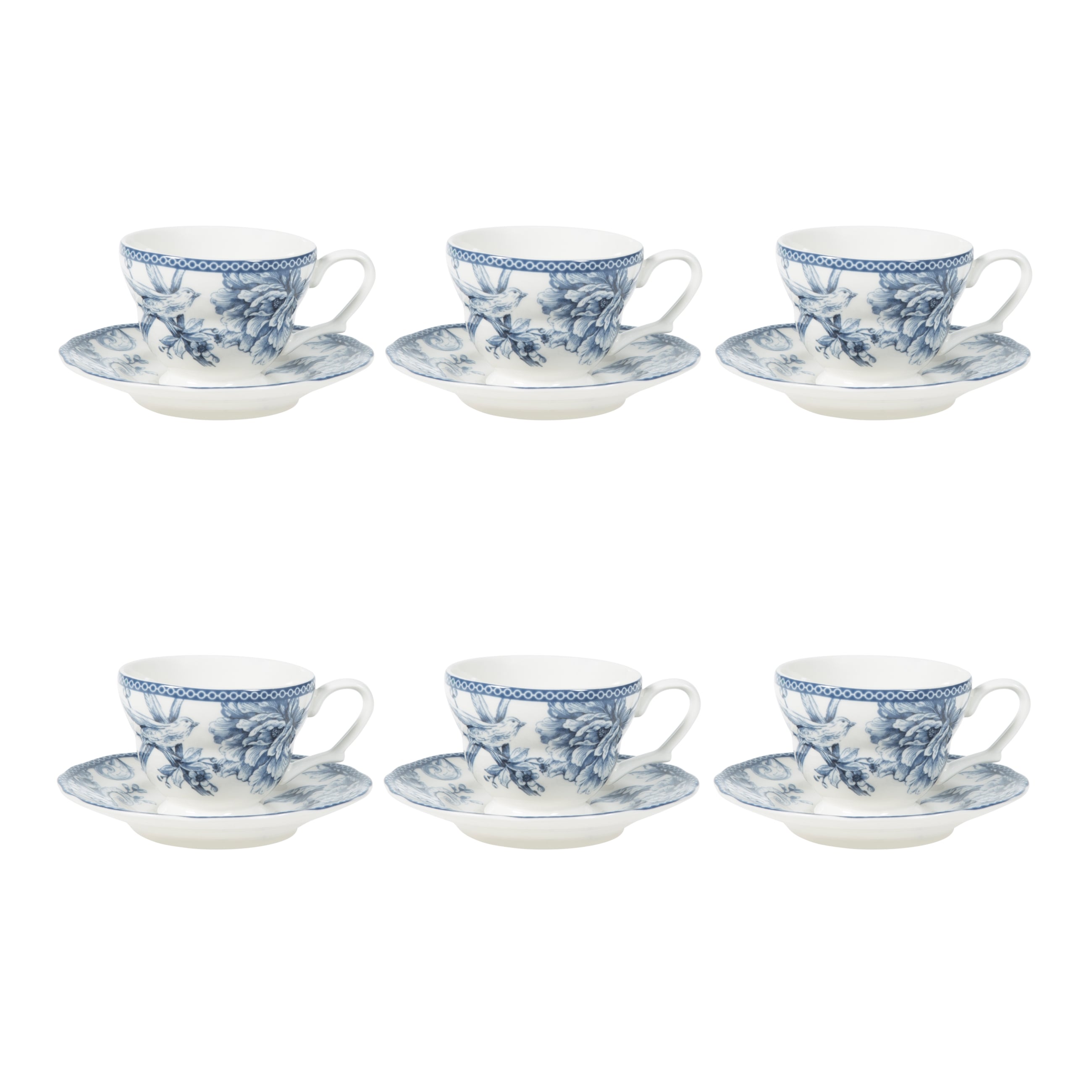 ADELAIDE ÇAY FİNCANI 6'LI SET 200 ML