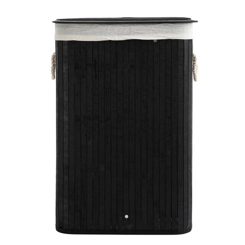  SUHO BAMBU ÇAMAŞIR SEPETİ SİYAH 40X30X61