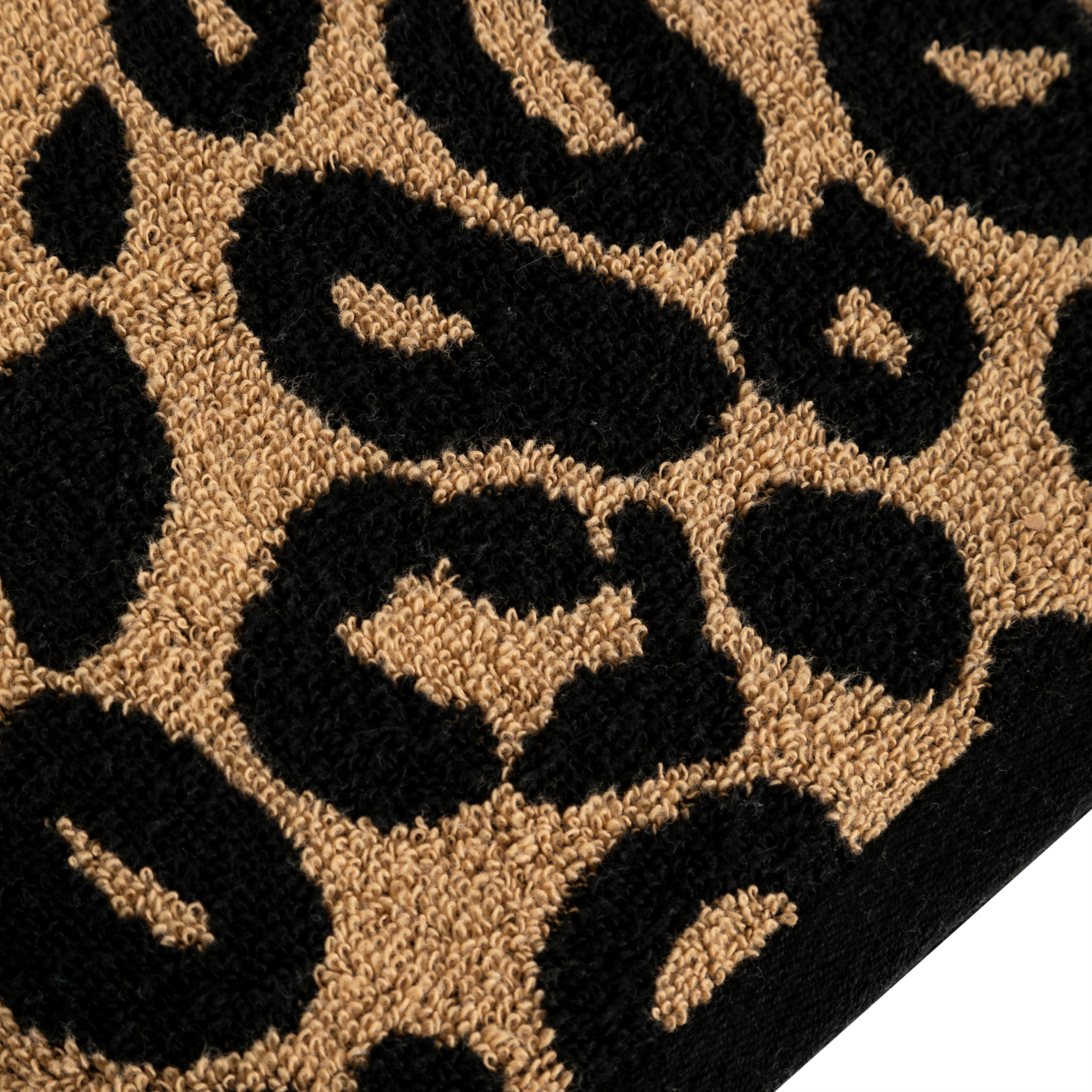 BENEDICT LEOPAR YÜZ HAVLUSU BEJ 50X80