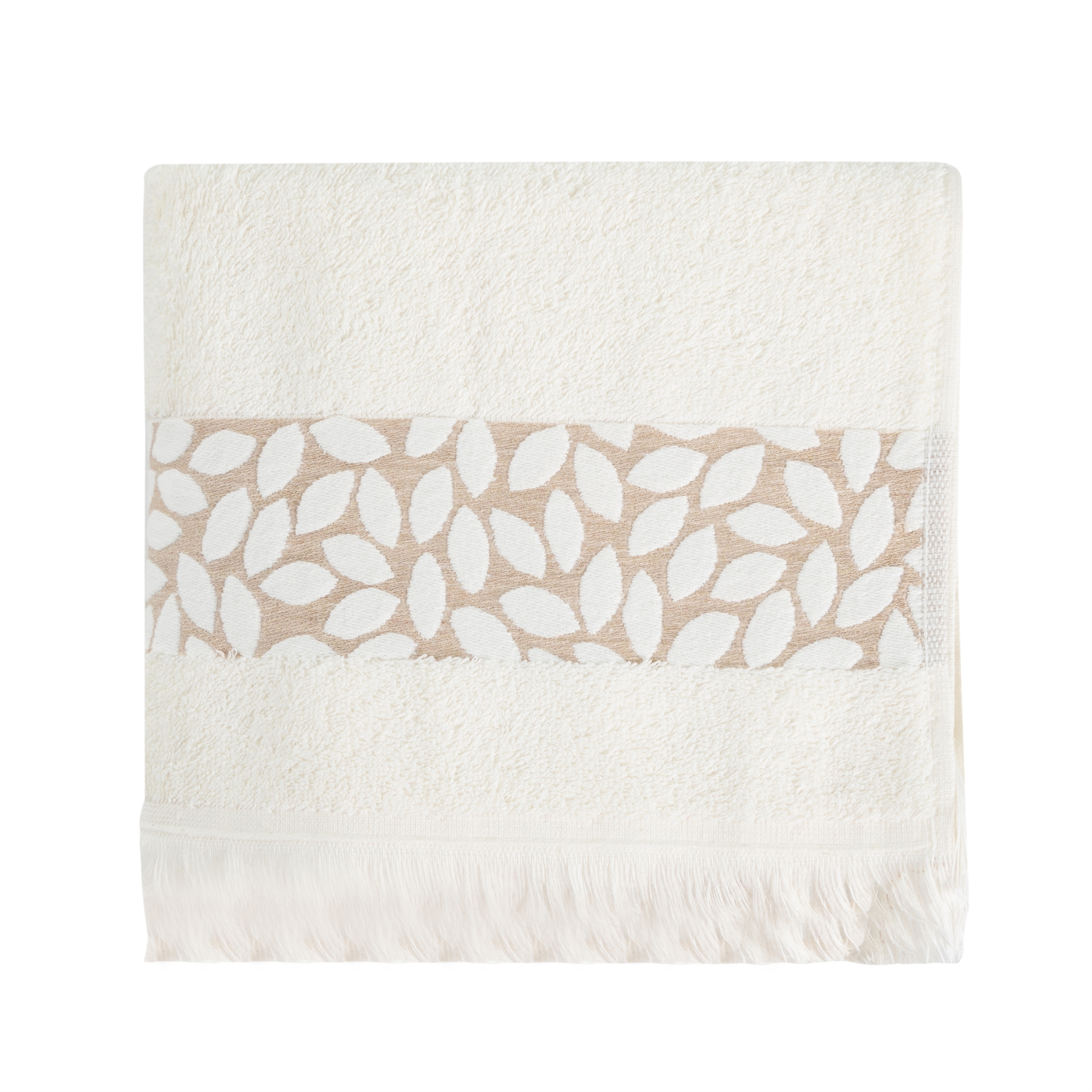 LUCA LEAF JAKARLI YÜZ HAVLUSU 50X80