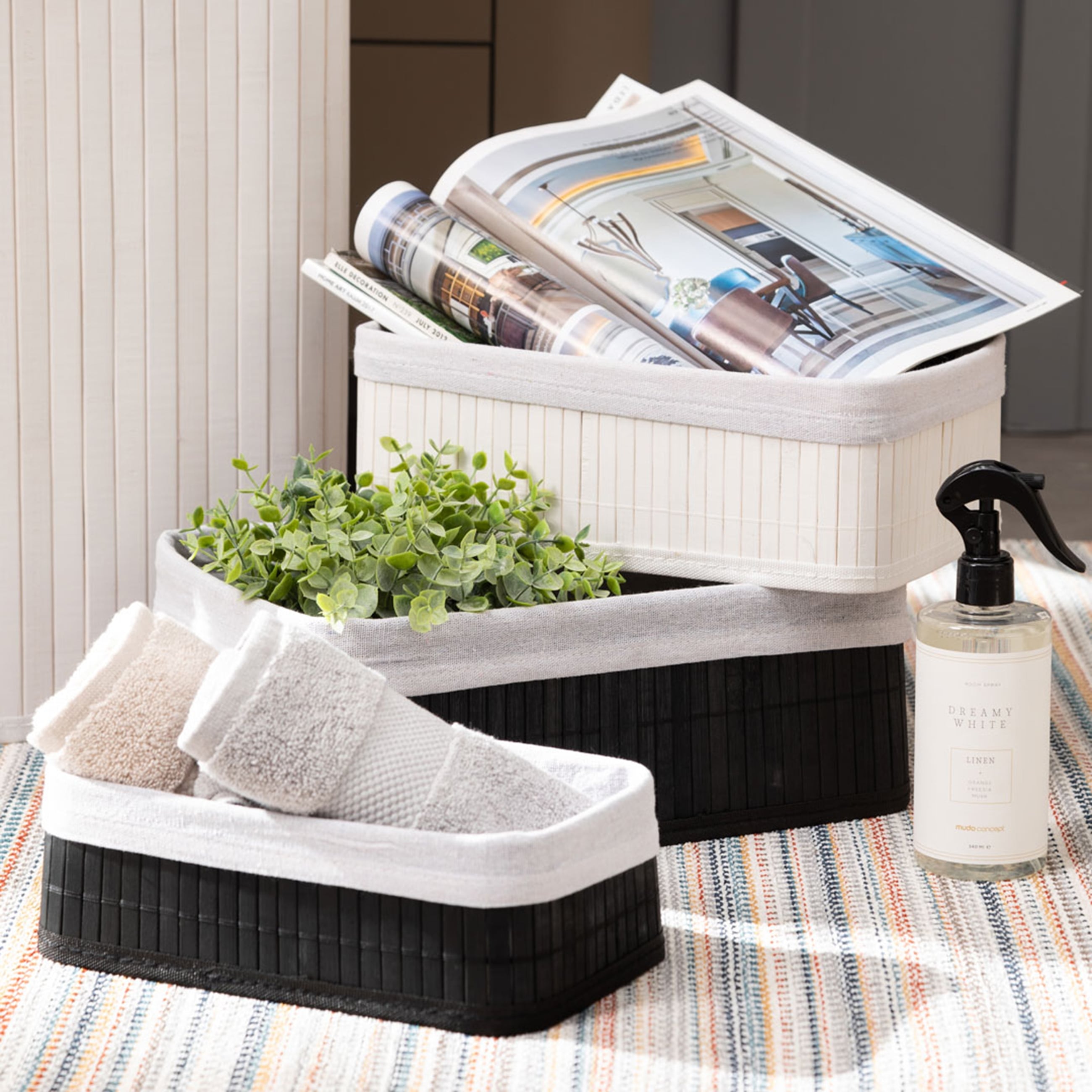 SUHO BAMBU DÜZENLEYİCİ SİYAH 29X19X10