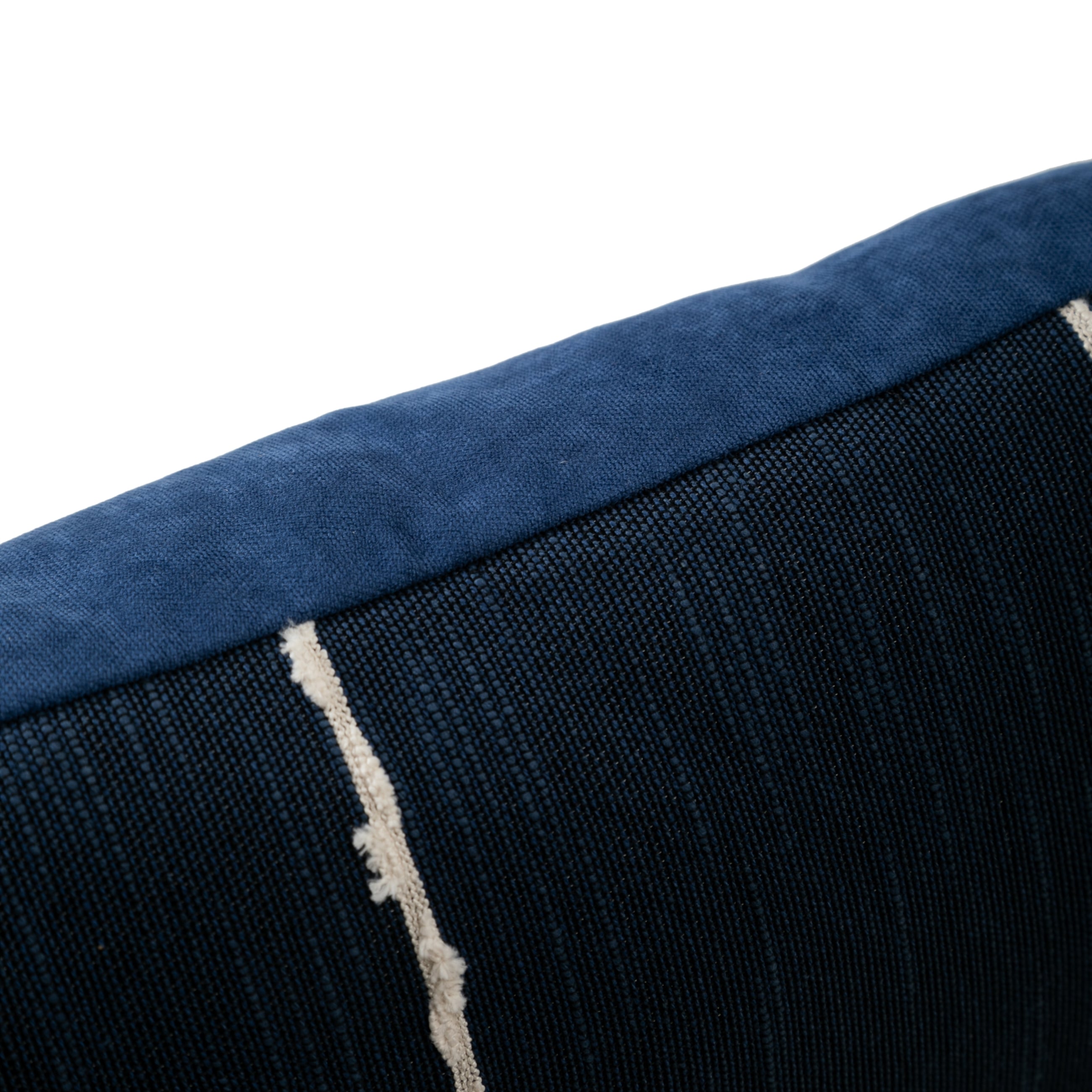 ALICE ÇİZGİLİ KIRLENT LACİVERT 50X50