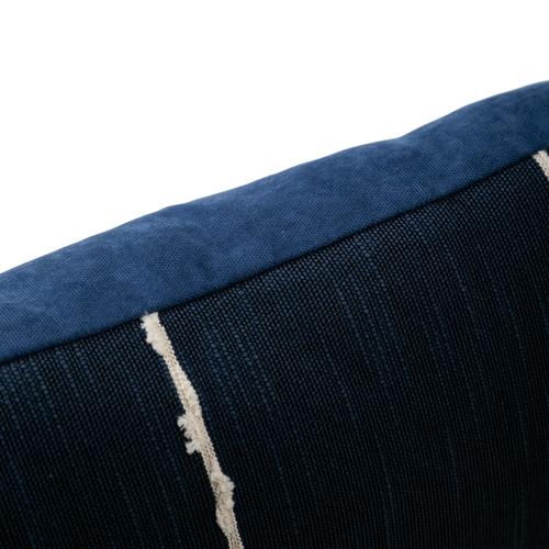 ALICE ÇİZGİLİ KIRLENT LACİVERT 50X50