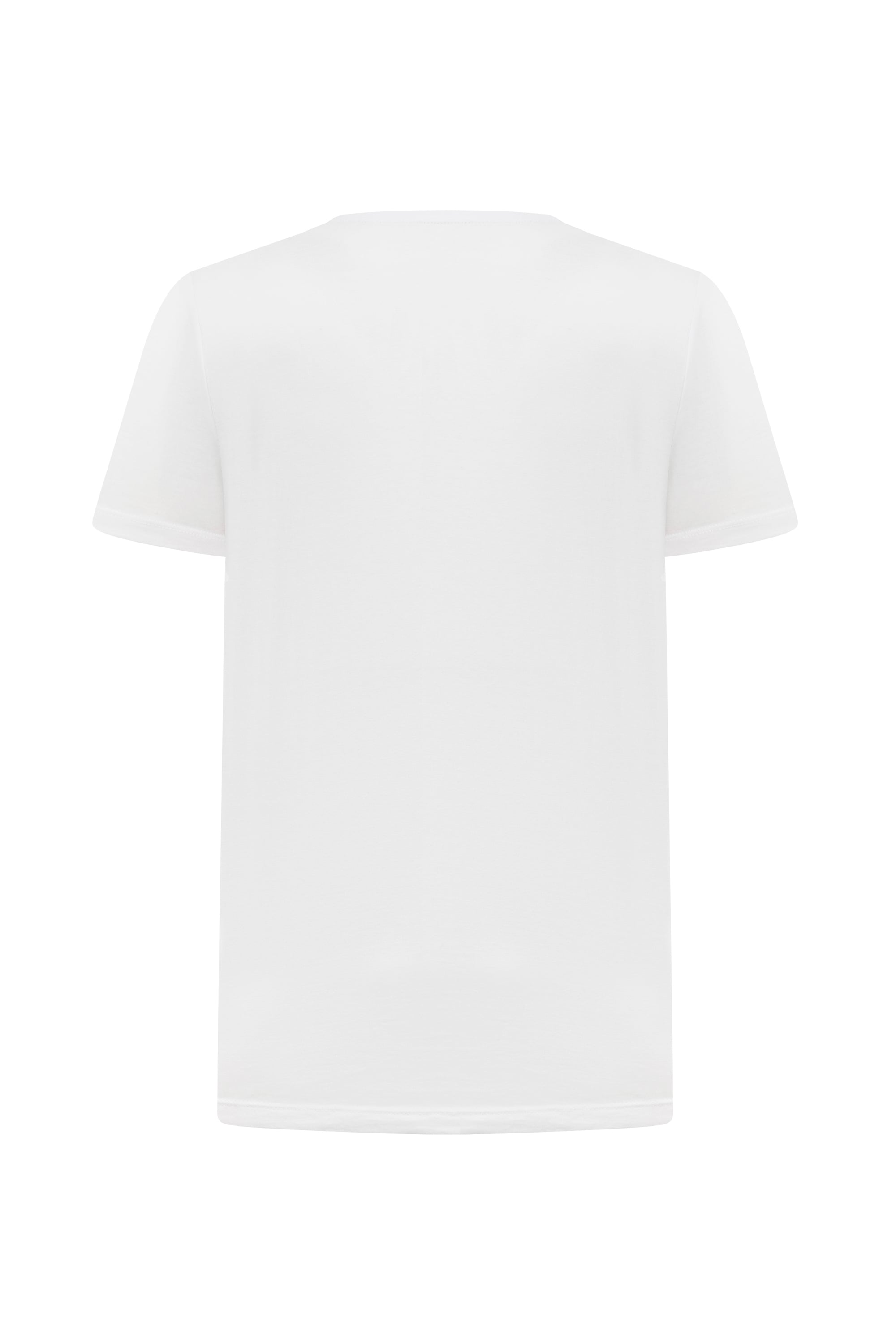 BİSİKLET YAKA KISA KOLLU T-SHIRT