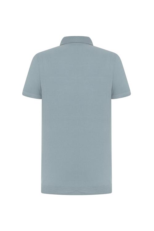  Erkek Mint Yeşil Polo Yaka Kısa Kollu Triko