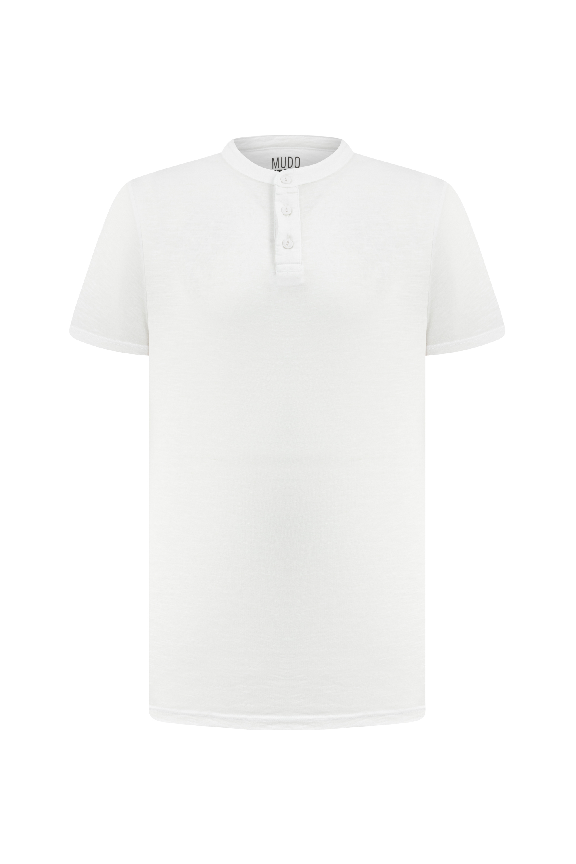 DÜĞMELİ KISA KOLLU T-SHIRT