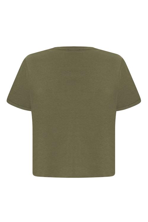  KISA KOLLU CROP T-SHIRT
