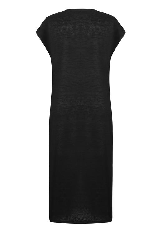  DÜĞÜM DETAYLI MİDİ ELBİSE