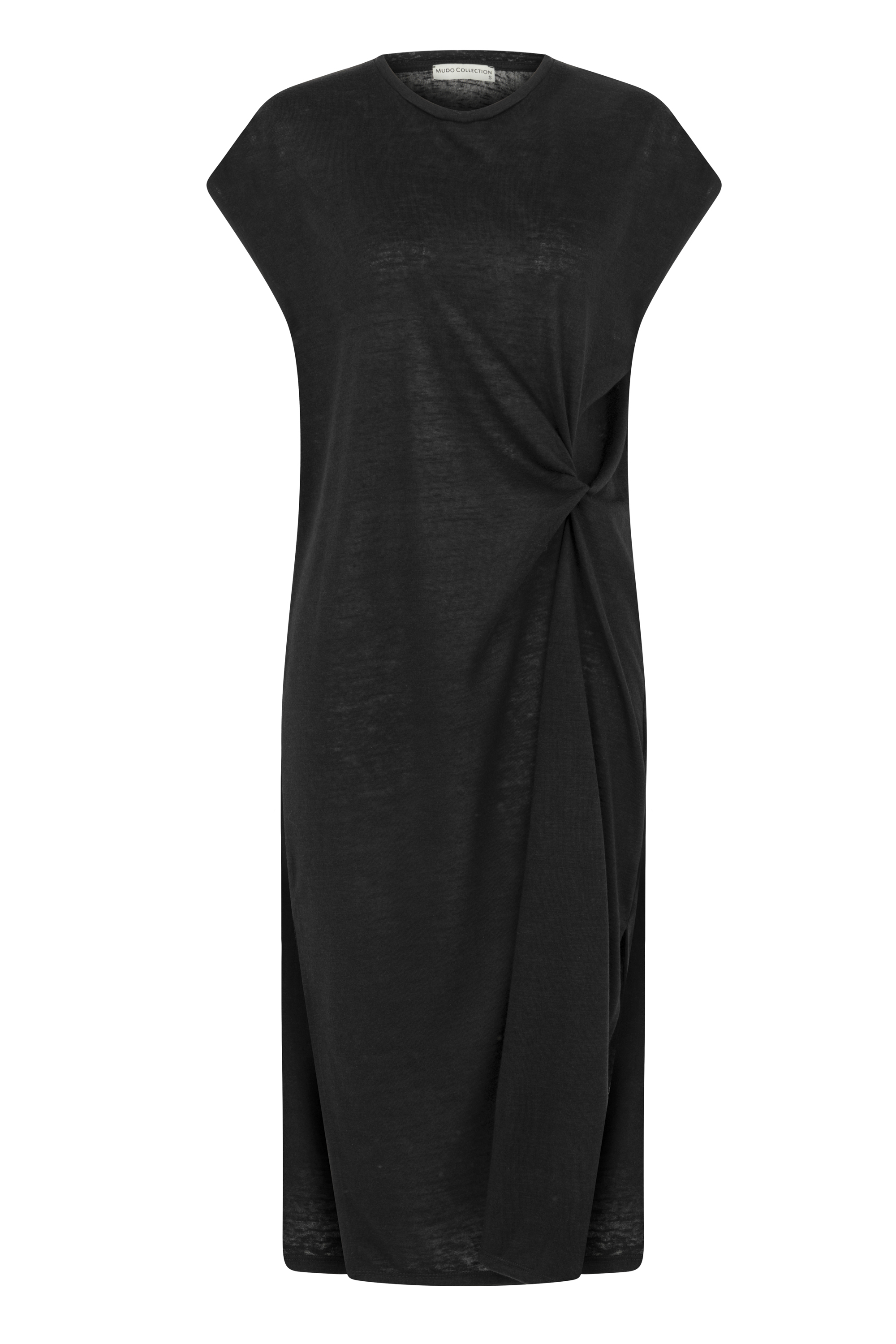 DÜĞÜM DETAYLI MİDİ ELBİSE