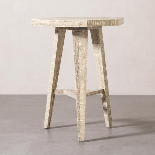  GOOSE MASİF AHŞAP ESKİTME BAR MASASI NATUREL