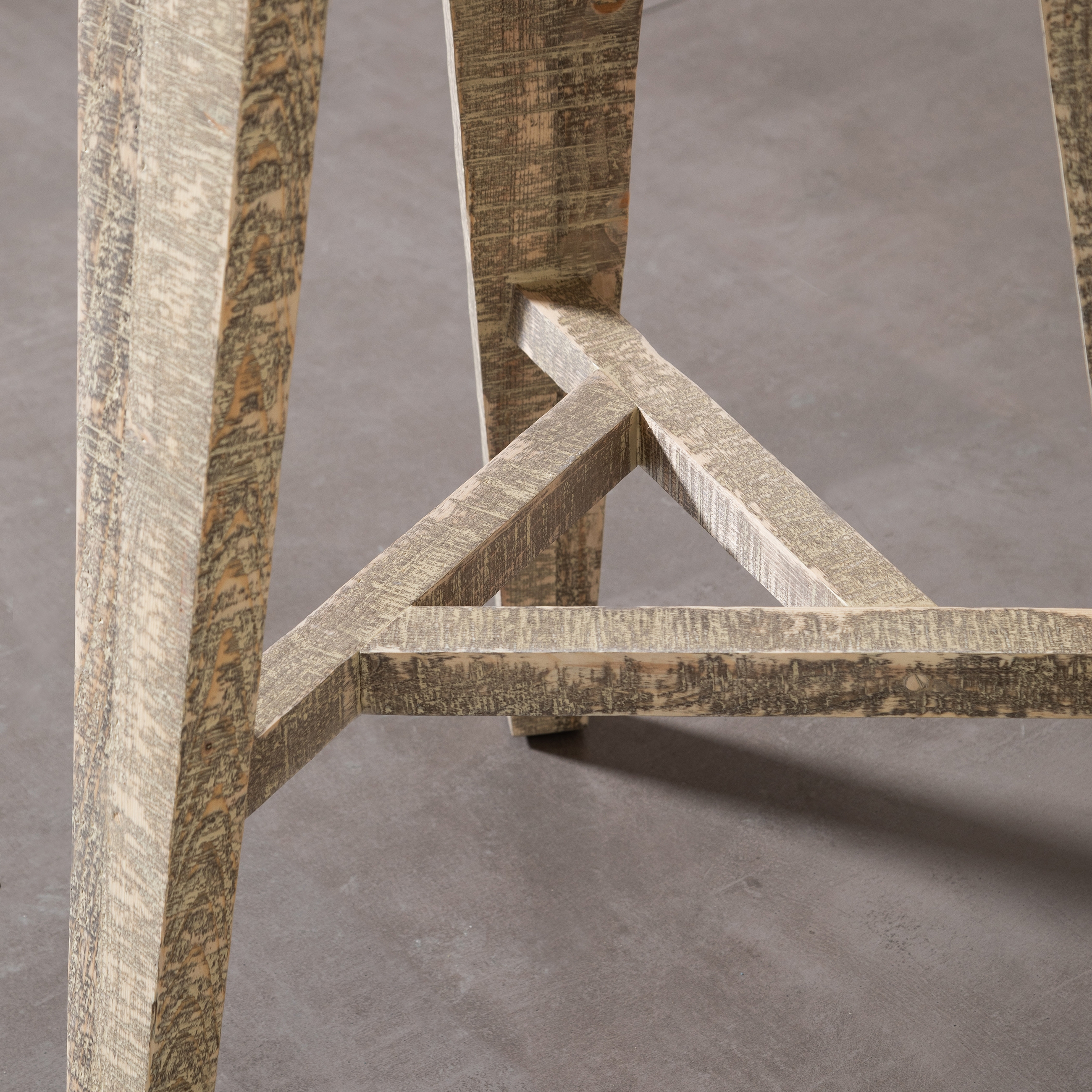 GOOSE MASİF AHŞAP ESKİTME BAR MASASI NATUREL