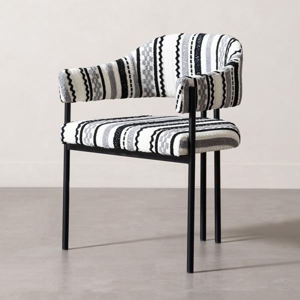 Mudo Concept Paros Sandalye Siyah Desenli Renksiz