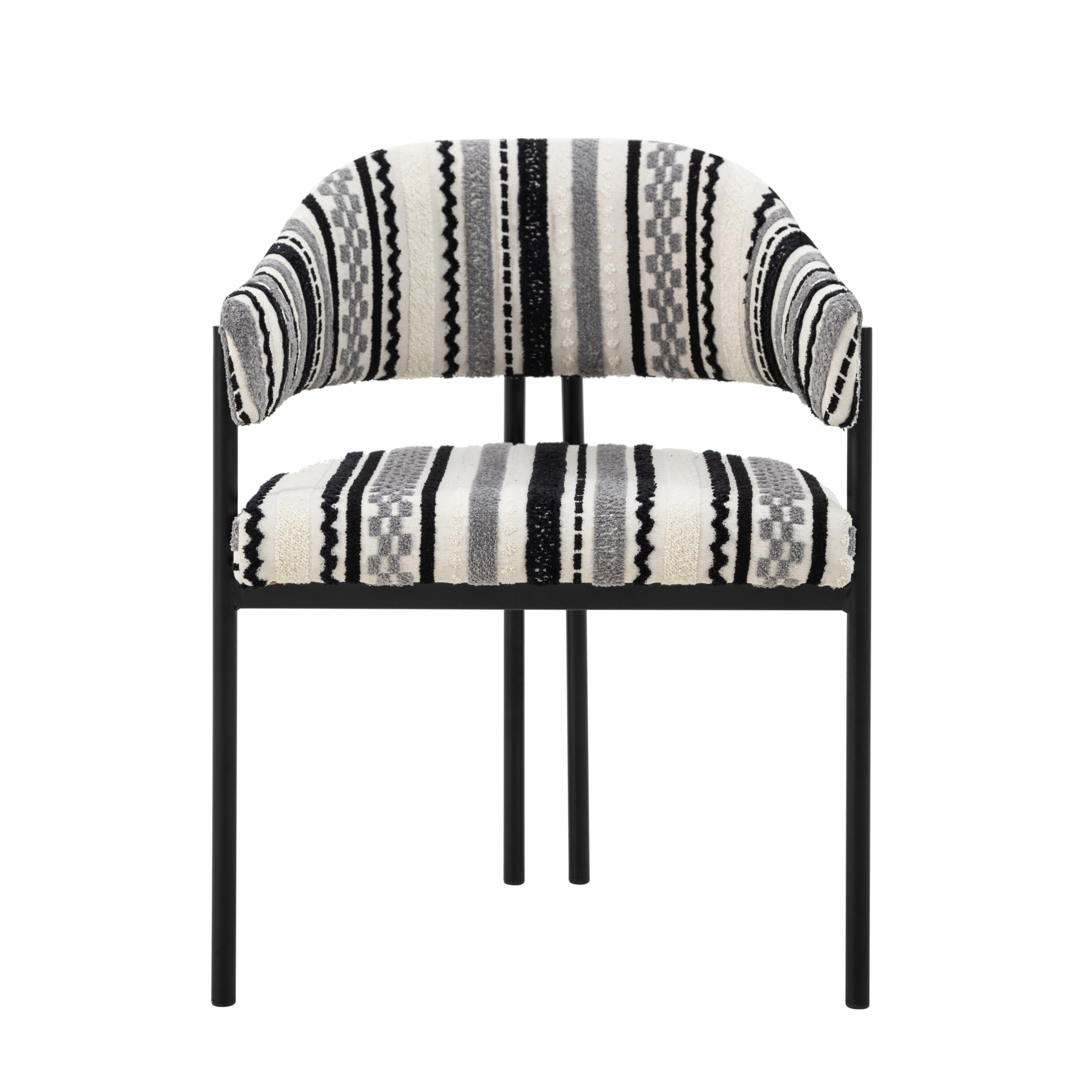 PAROS SANDALYE SİYAH DESENLİ