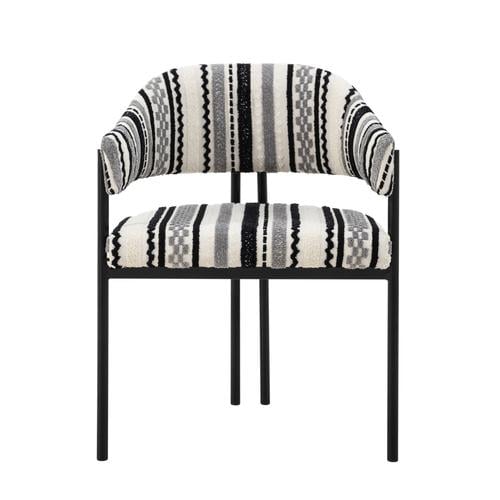 PAROS SANDALYE SİYAH DESENLİ