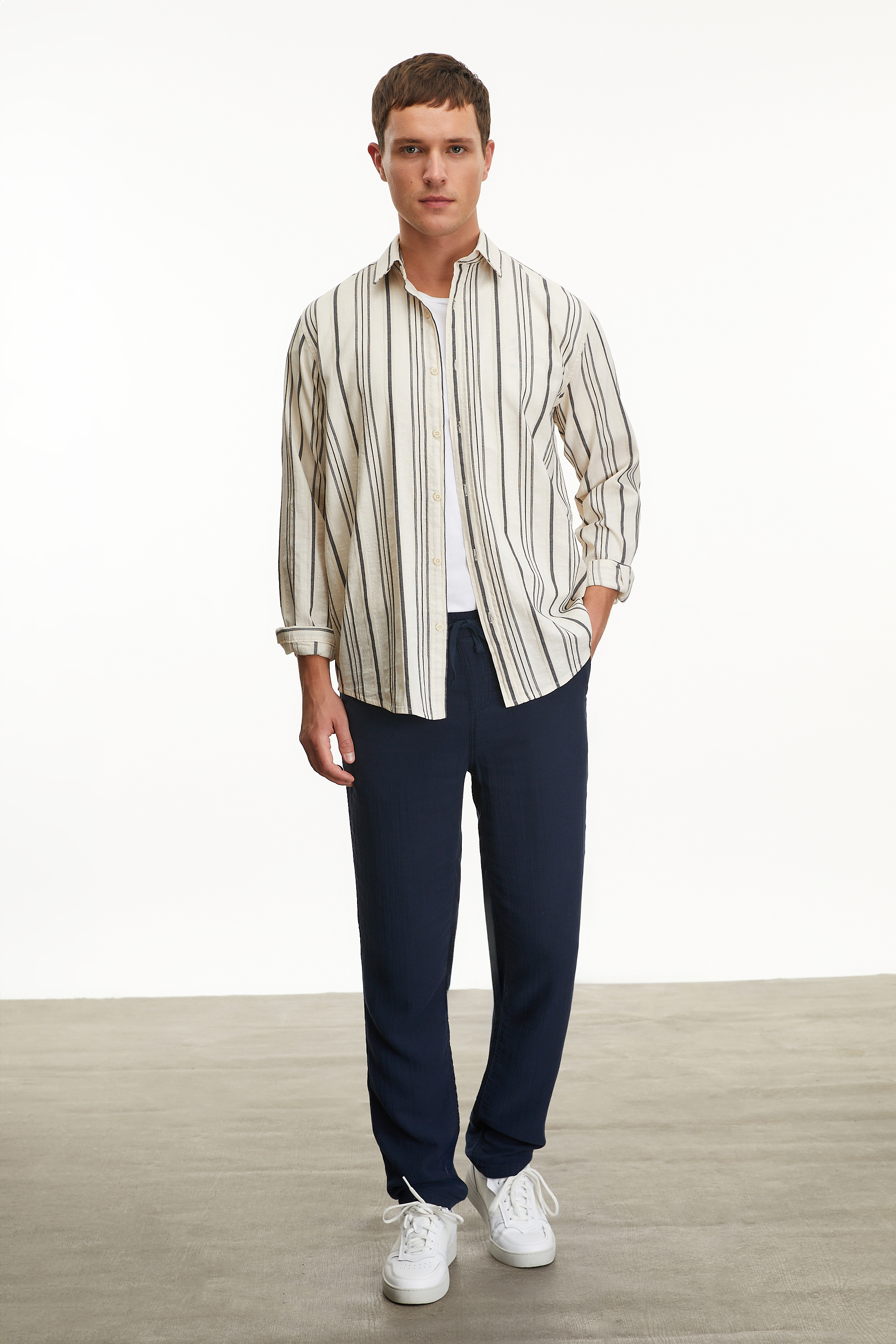 ÇİZGİLİ REGULAR FIT GÖMLEK