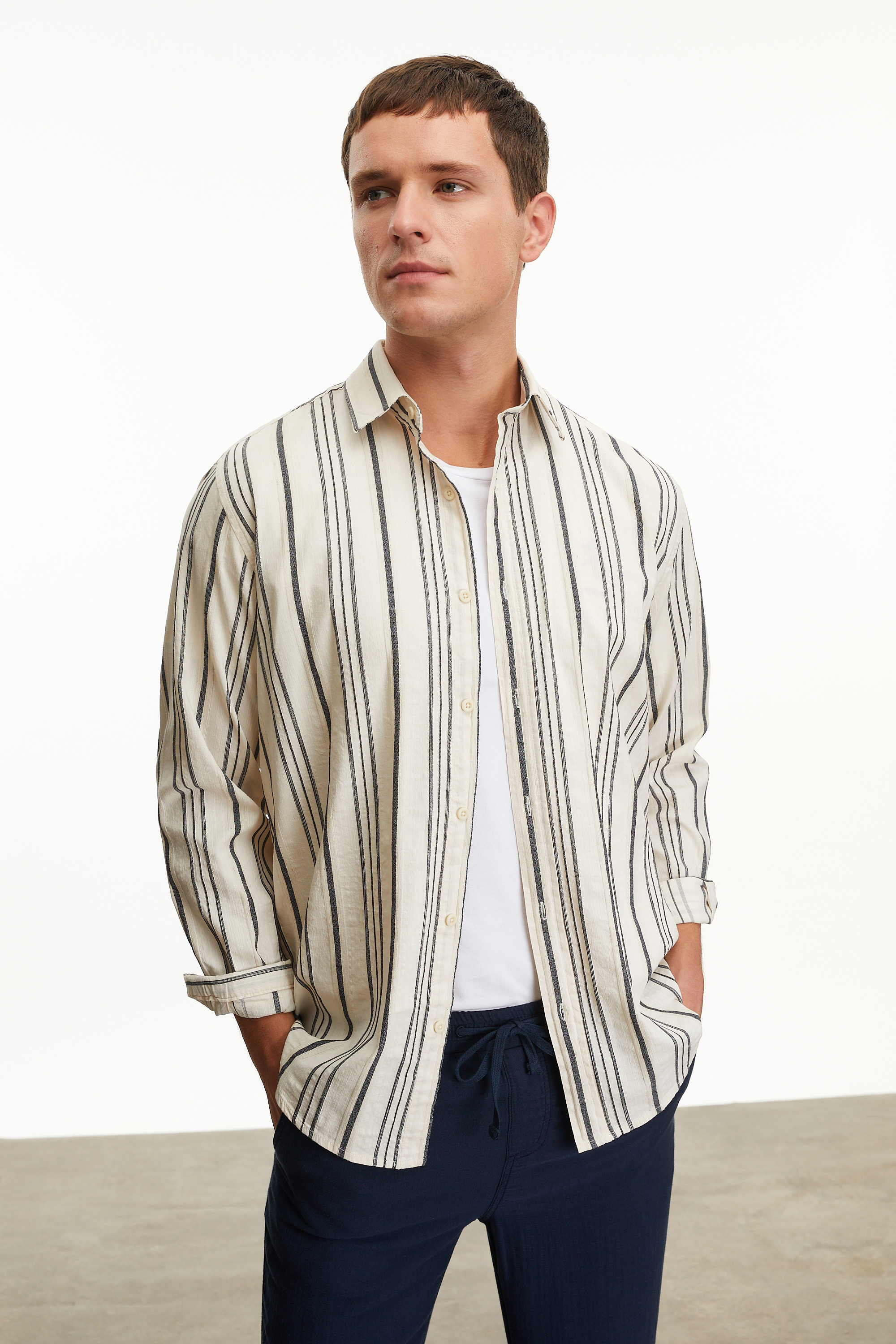 ÇİZGİLİ REGULAR FIT GÖMLEK