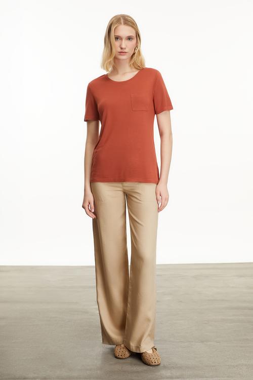  BİSİKLET YAKA KISA KOLLU T-SHIRT