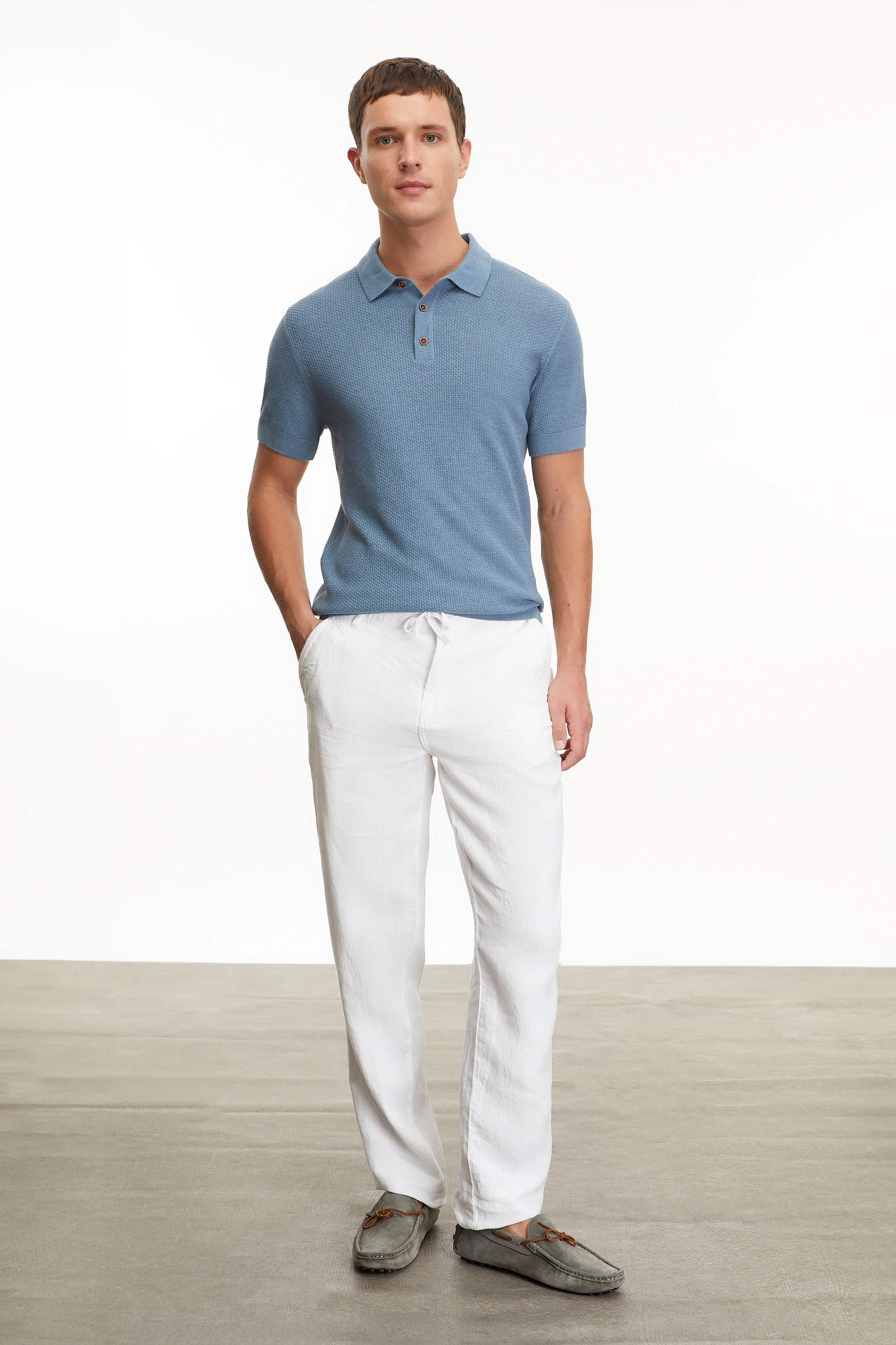 STRAIGHT FIT KETEN PANTOLON