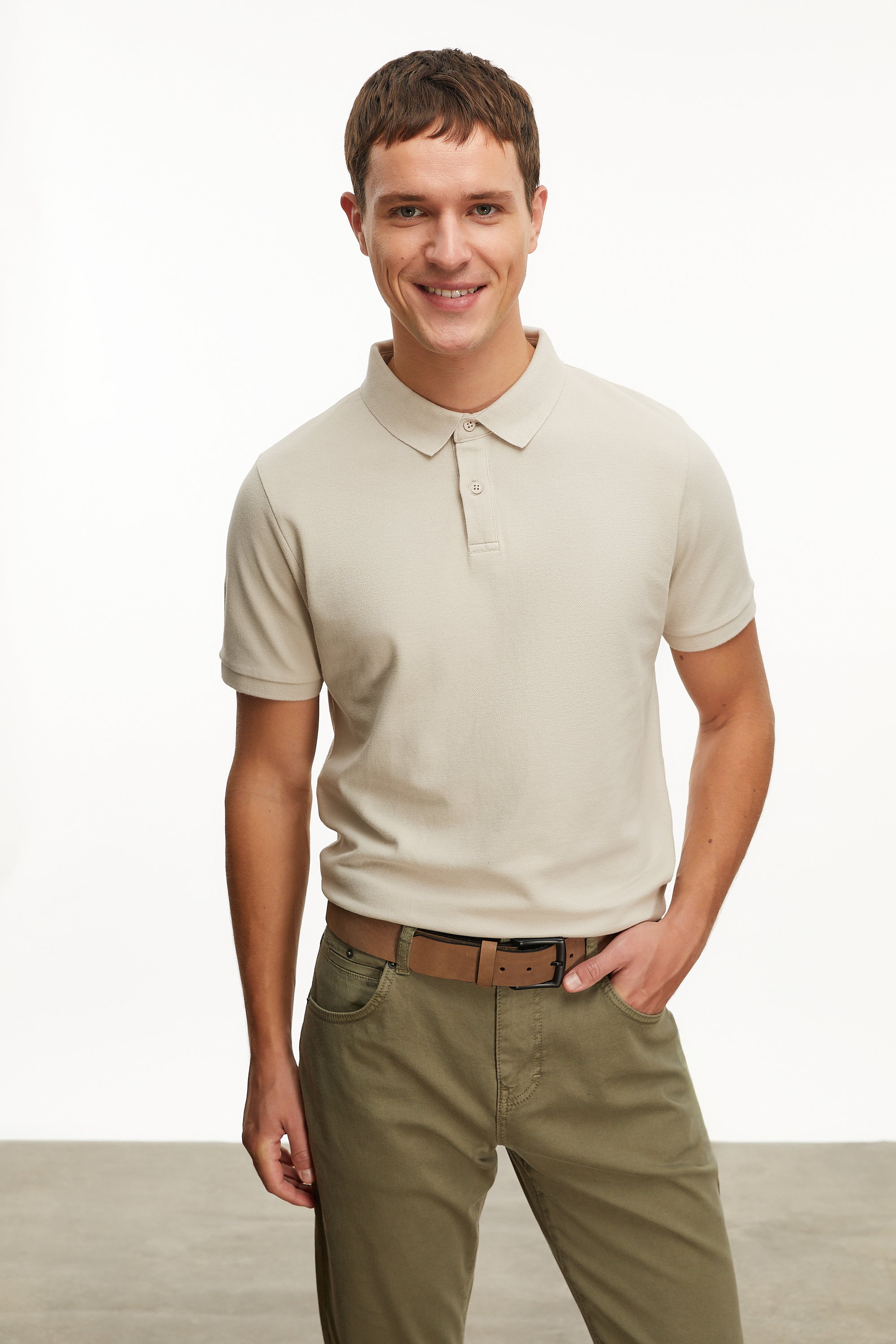 POLO YAKA KISA KOLLU T-SHIRT