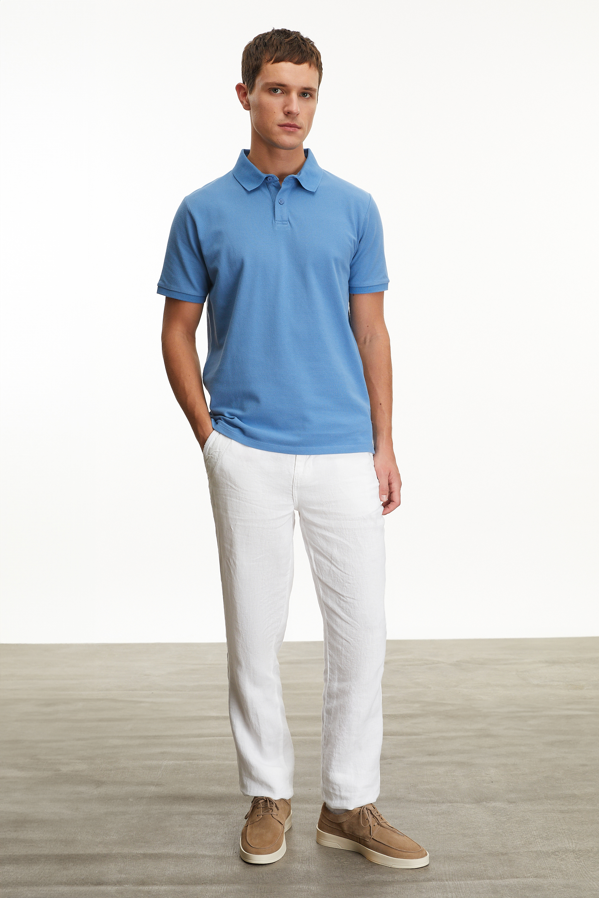 POLO YAKA KISA KOLLU T-SHIRT