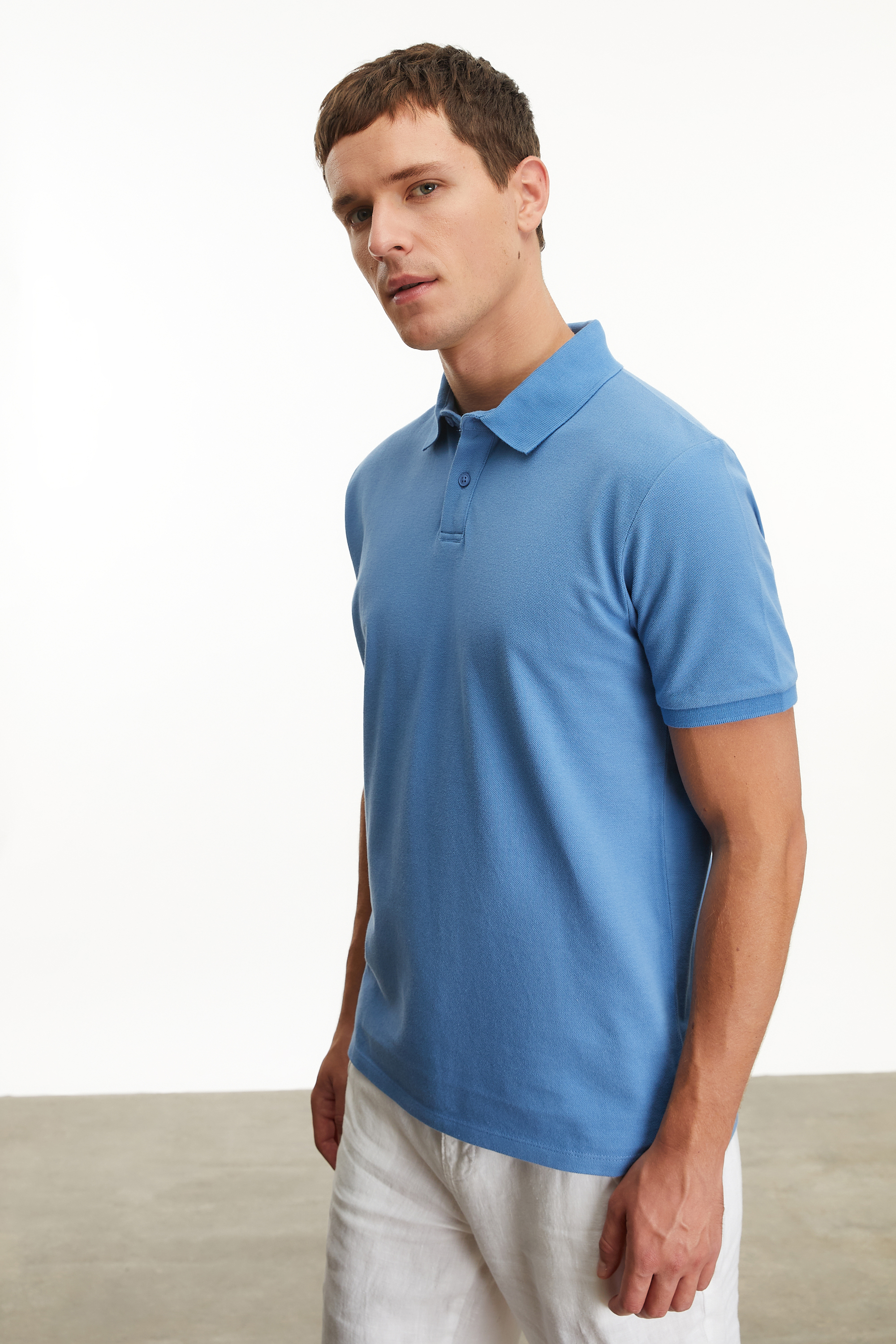 POLO YAKA KISA KOLLU T-SHIRT