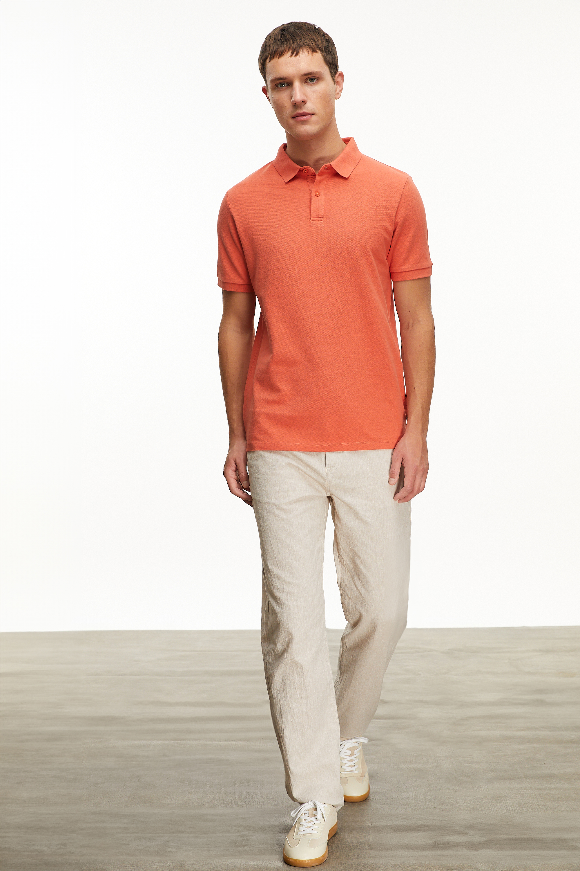 POLO YAKA KISA KOLLU T-SHIRT