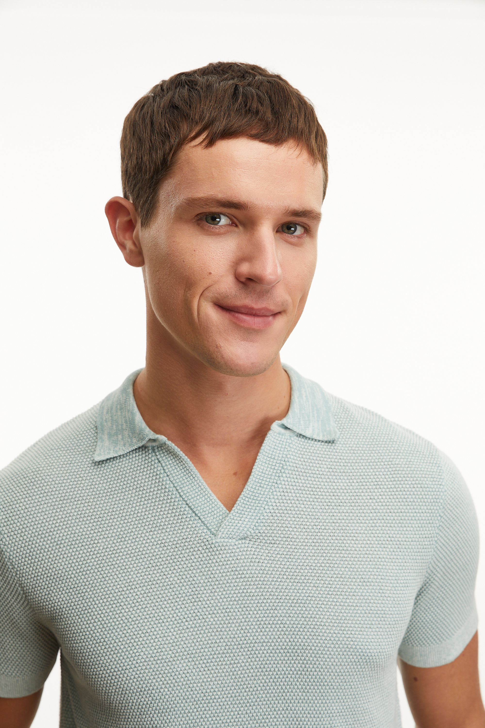 DOKULU POLO YAKA KISA KOLLU TRİKO