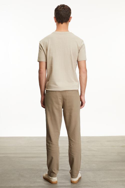  KETEN KARIŞIMLI STRAIGHT FIT PANTOLON