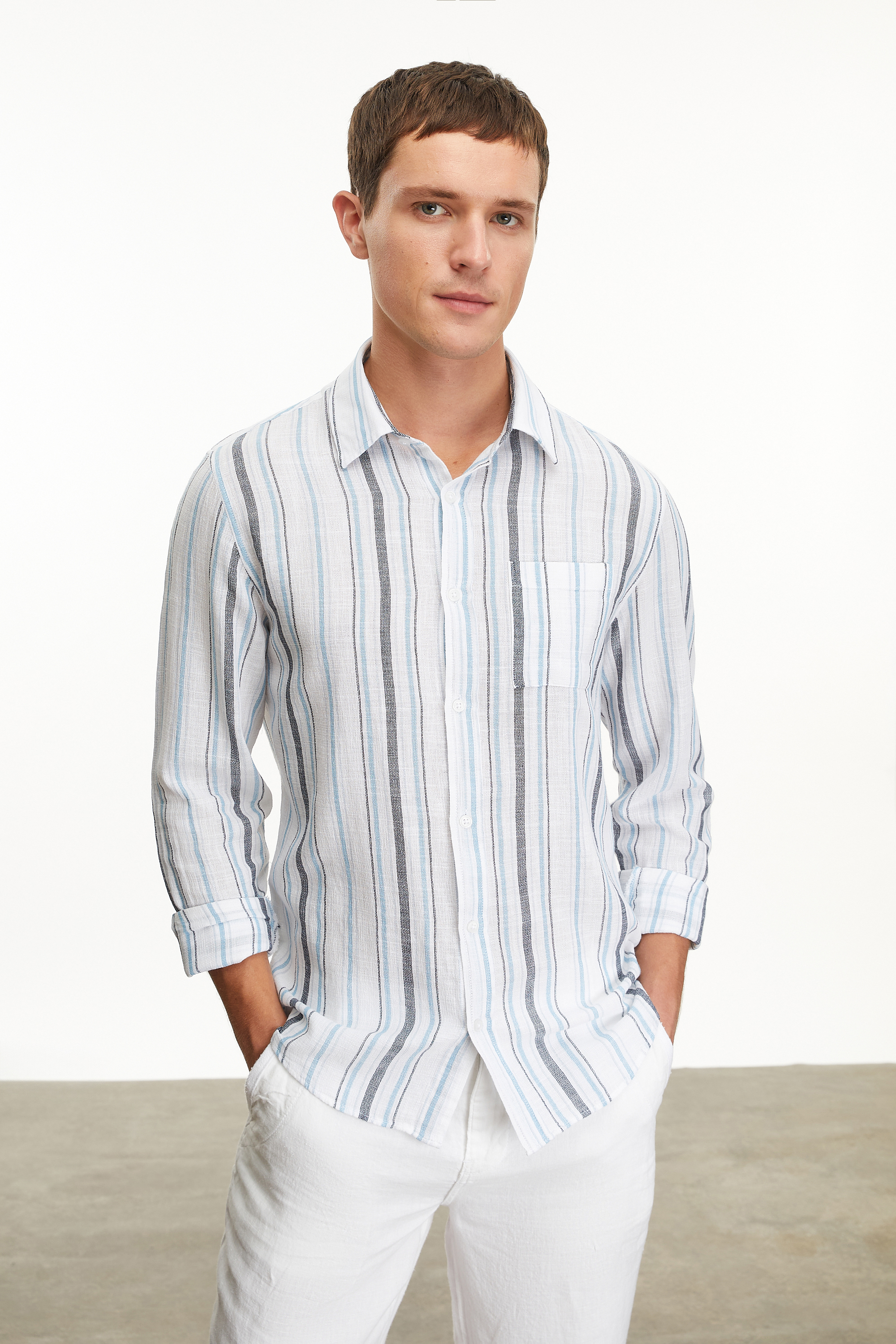 ÇİZGİLİ REGULAR FIT GÖMLEK