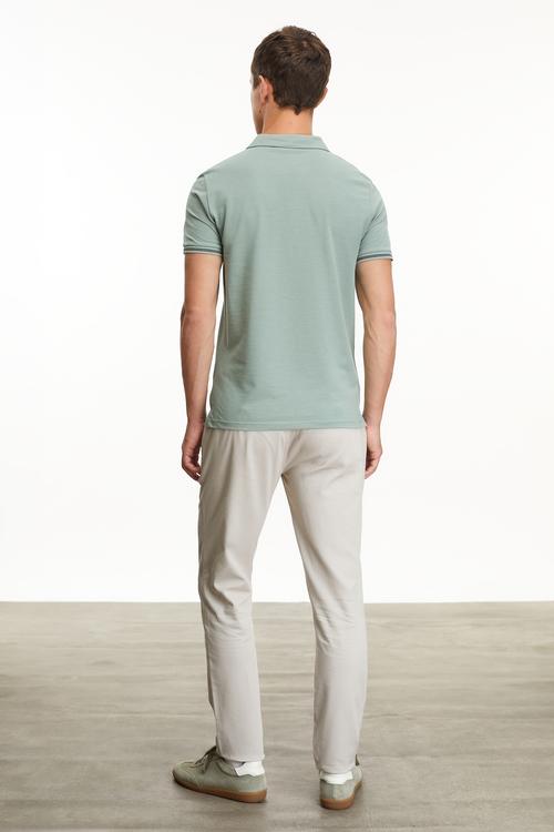  NAKIŞLI POLO YAKA KISA KOLLU T-SHIRT