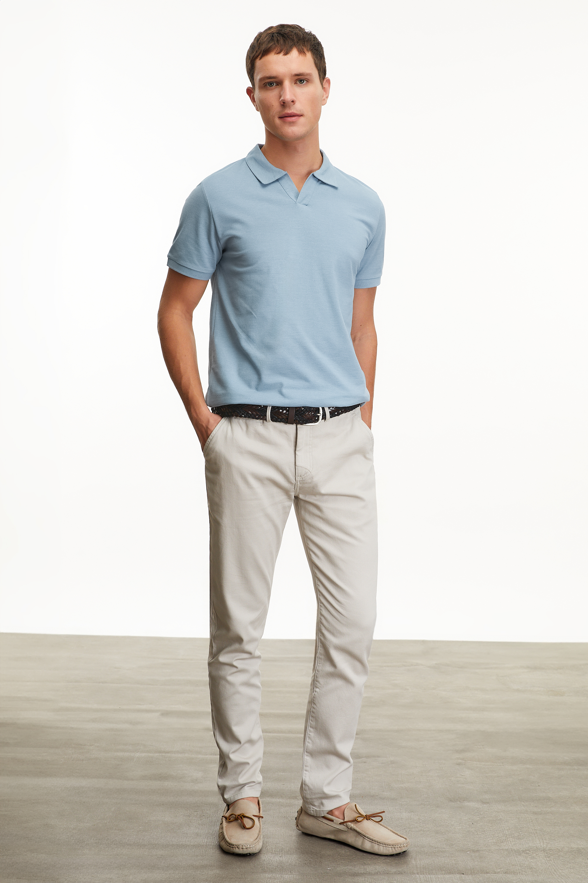 POLO YAKA KISA KOLLU T-SHIRT