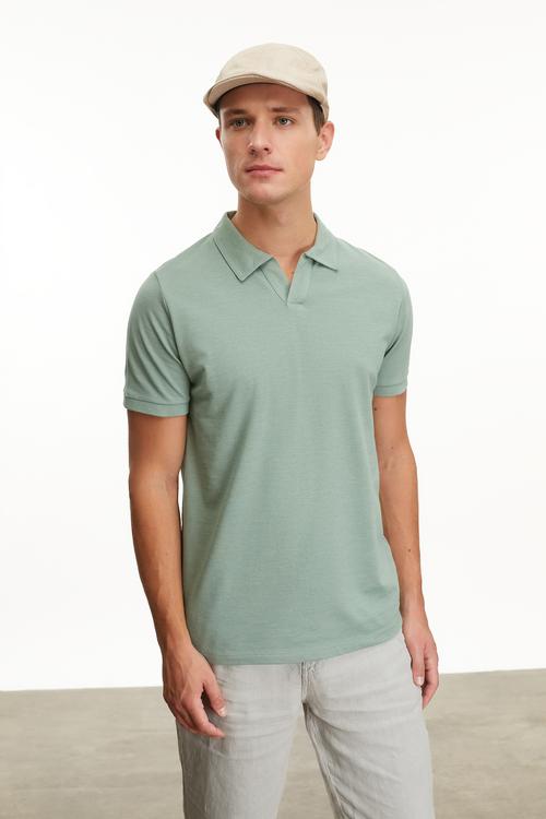  POLO YAKA KISA KOLLU T-SHIRT