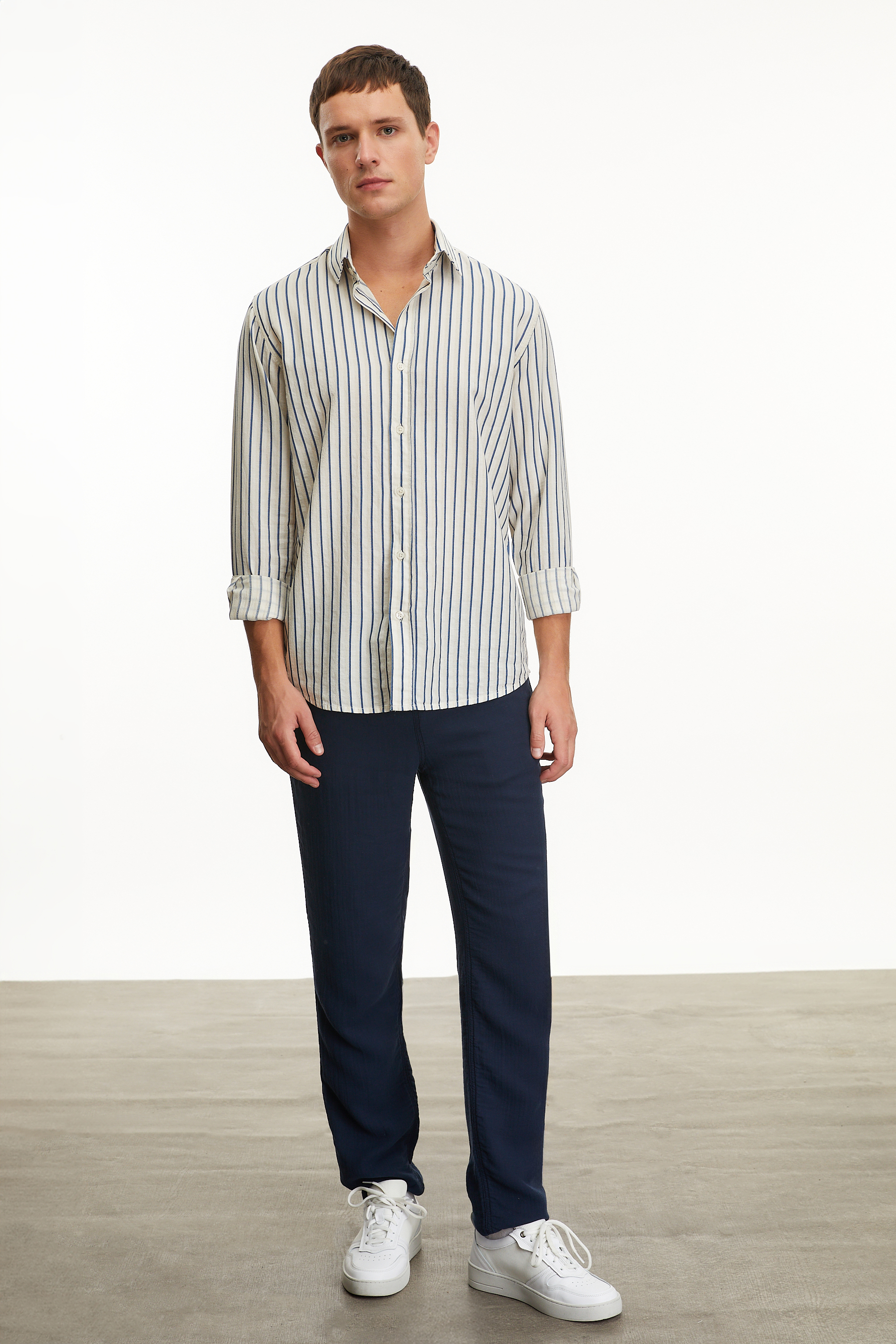 ÇİZGİLİ REGULAR FIT GÖMLEK