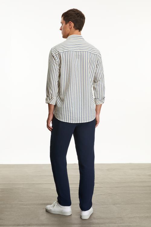  ÇİZGİLİ REGULAR FIT GÖMLEK