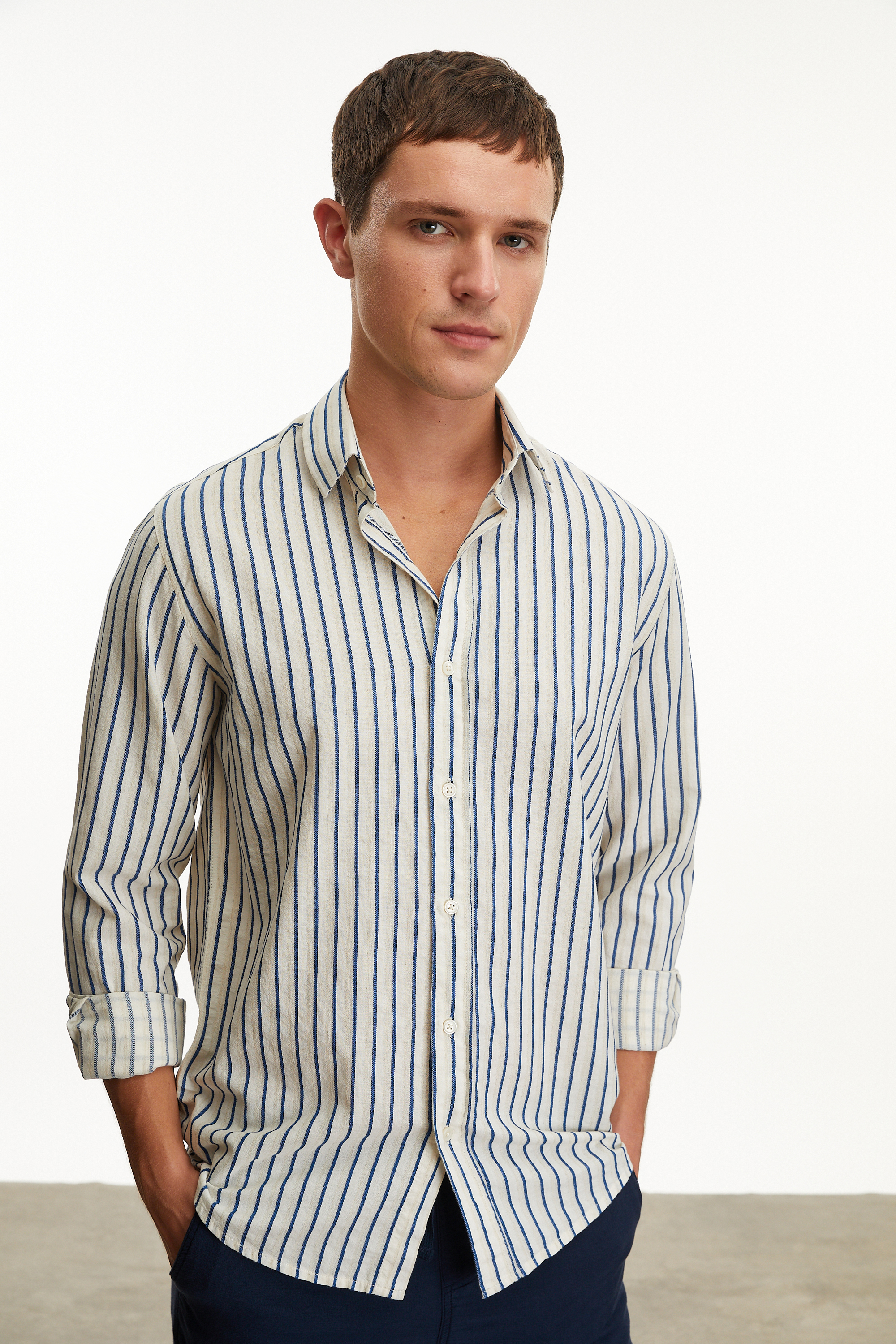 ÇİZGİLİ REGULAR FIT GÖMLEK