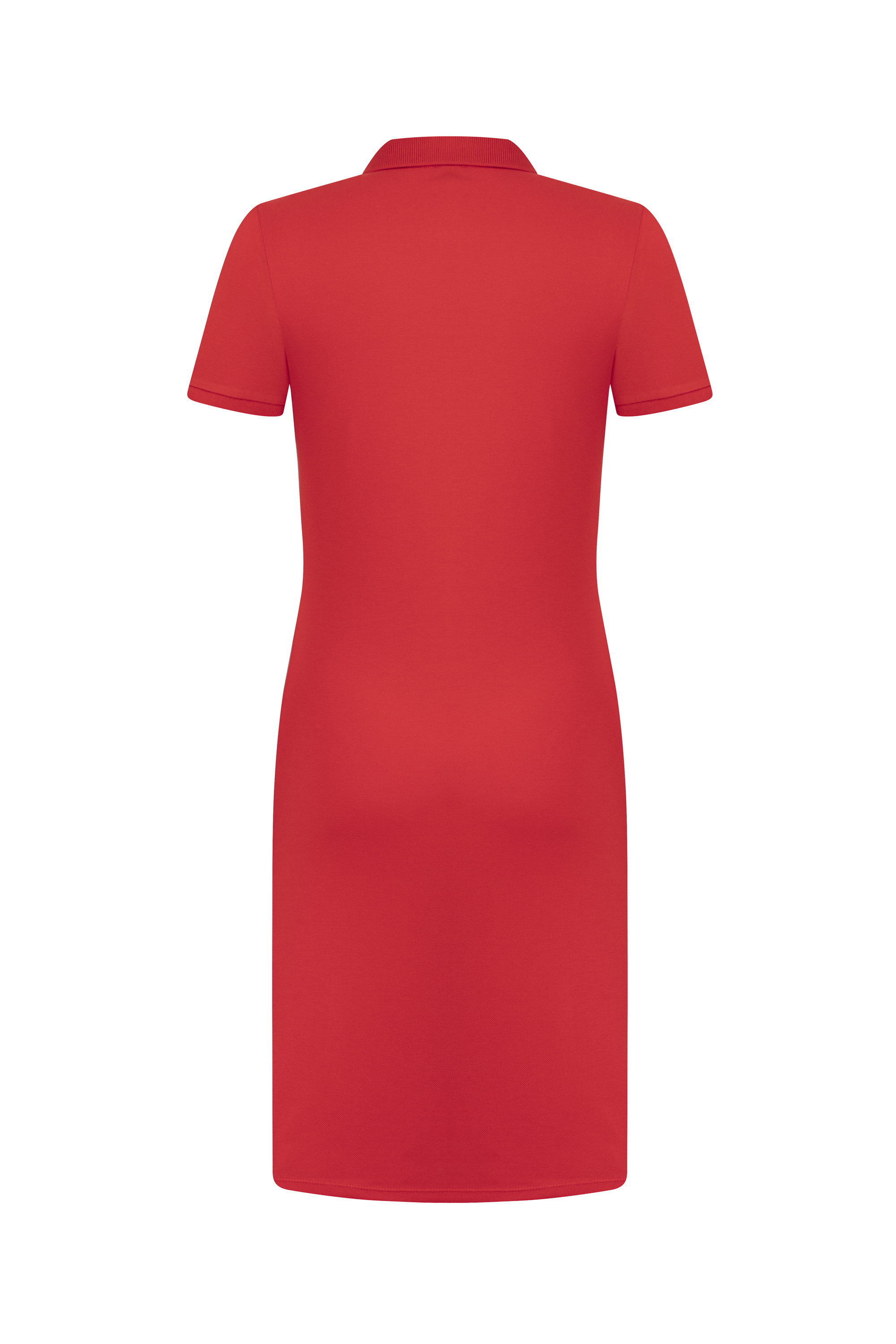 POLO YAKA KISA KOLLU MİNİ ELBİSE