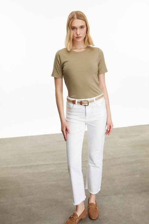  BİSİKLET YAKA KISA KOLLU T-SHIRT