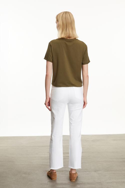  KISA KOLLU CROP T-SHIRT