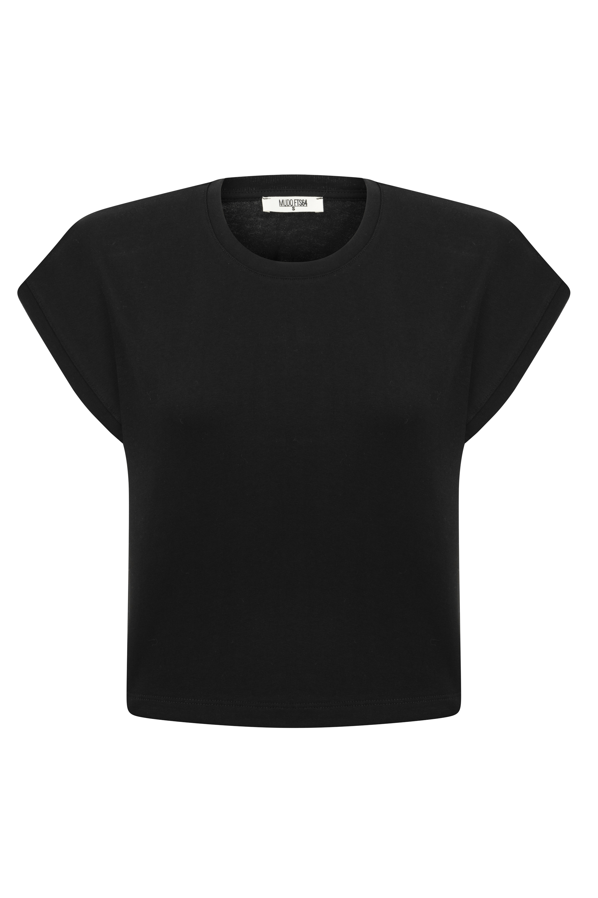 BİSİKLET YAKA CROP T-SHIRT