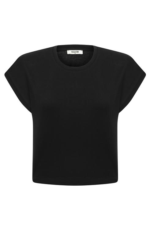  BİSİKLET YAKA CROP T-SHIRT