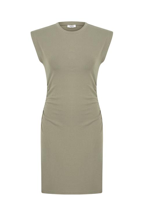  BİSİKLET YAKA MİNİ DAR ELBİSE