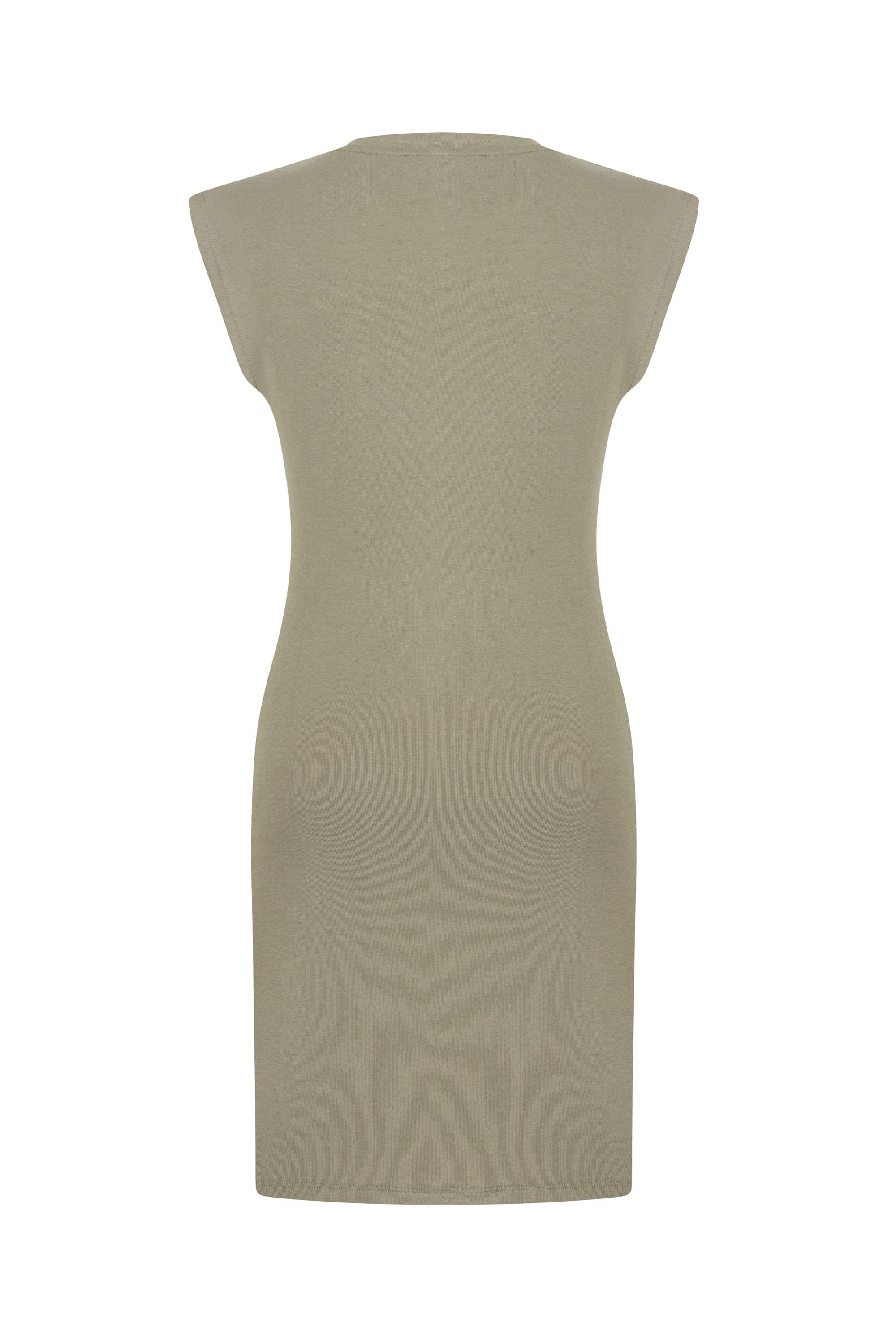 BİSİKLET YAKA MİNİ DAR ELBİSE