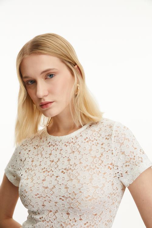  DANTELLİ TRANSPARAN BLUZ