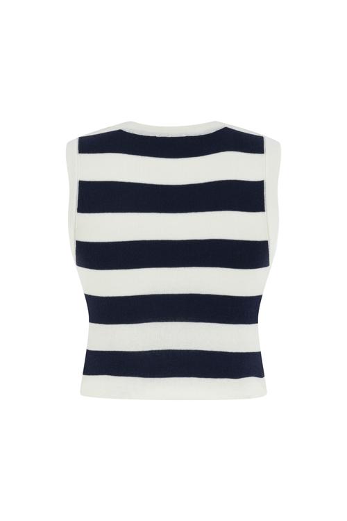  ÇİZGİLİ CROP TRİKO