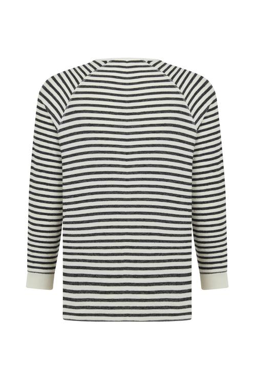  ÇİZGİLİ BİSİKLET YAKA SWEATSHIRT