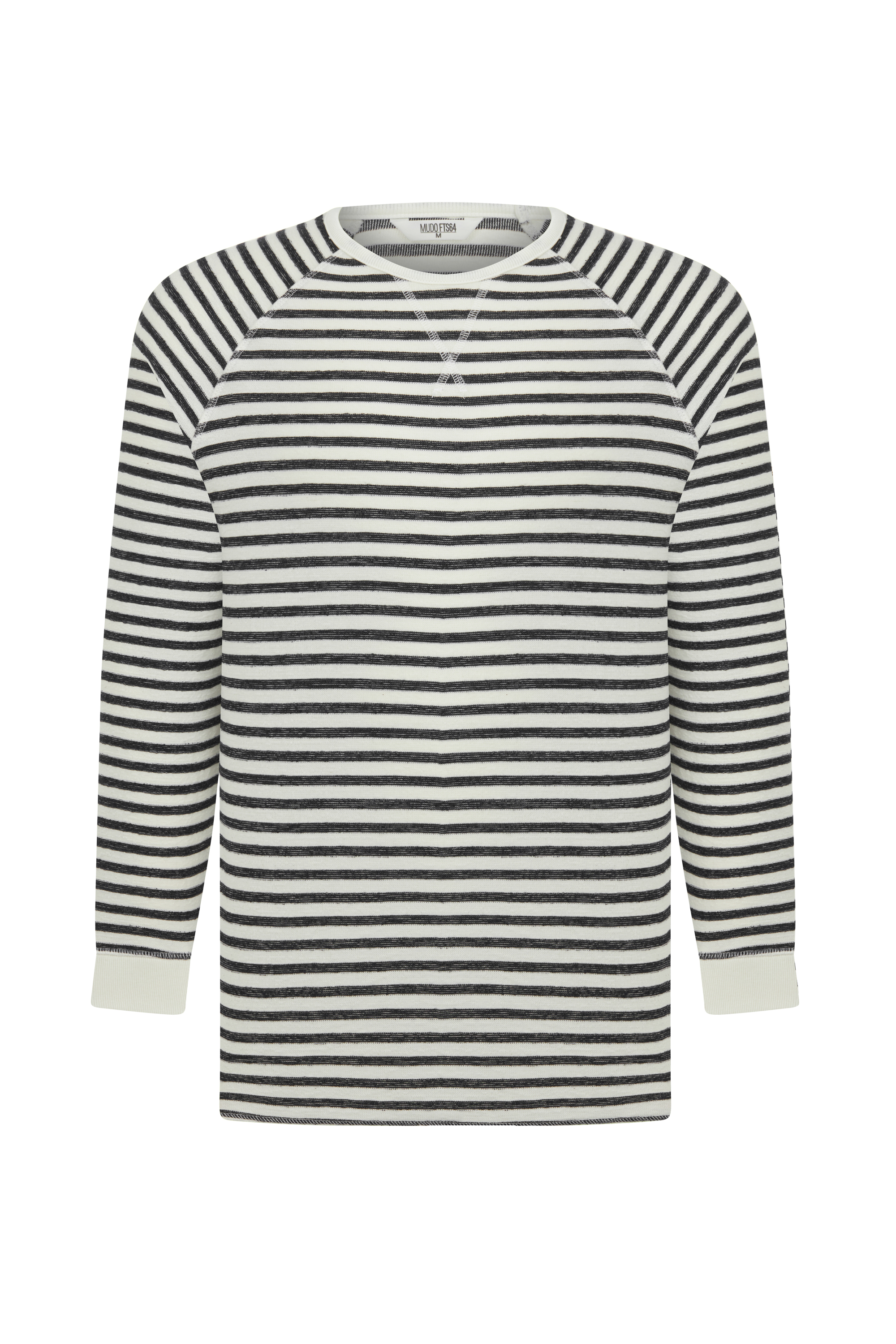 ÇİZGİLİ BİSİKLET YAKA SWEATSHIRT