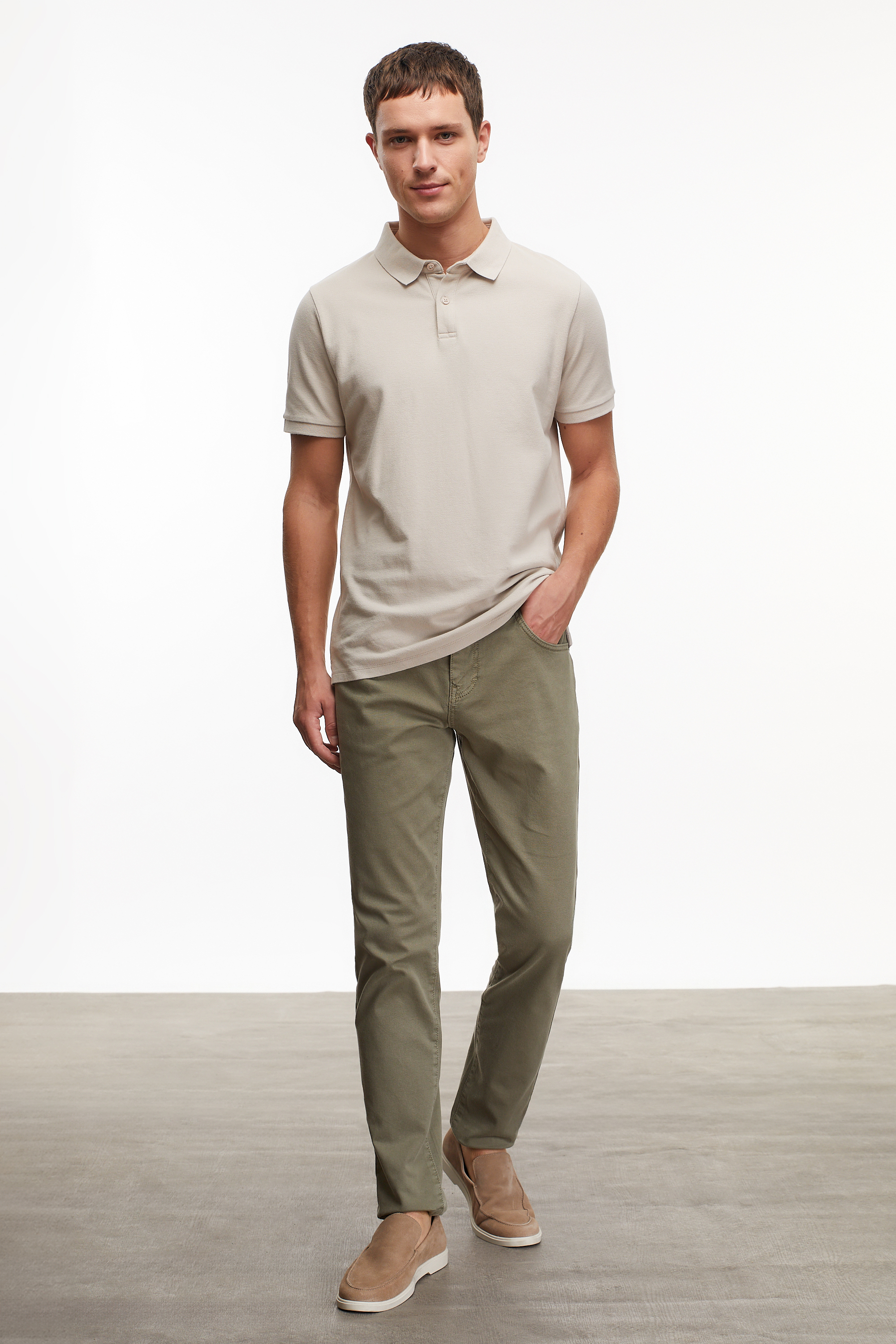 POLO YAKA KISA KOLLU T-SHIRT