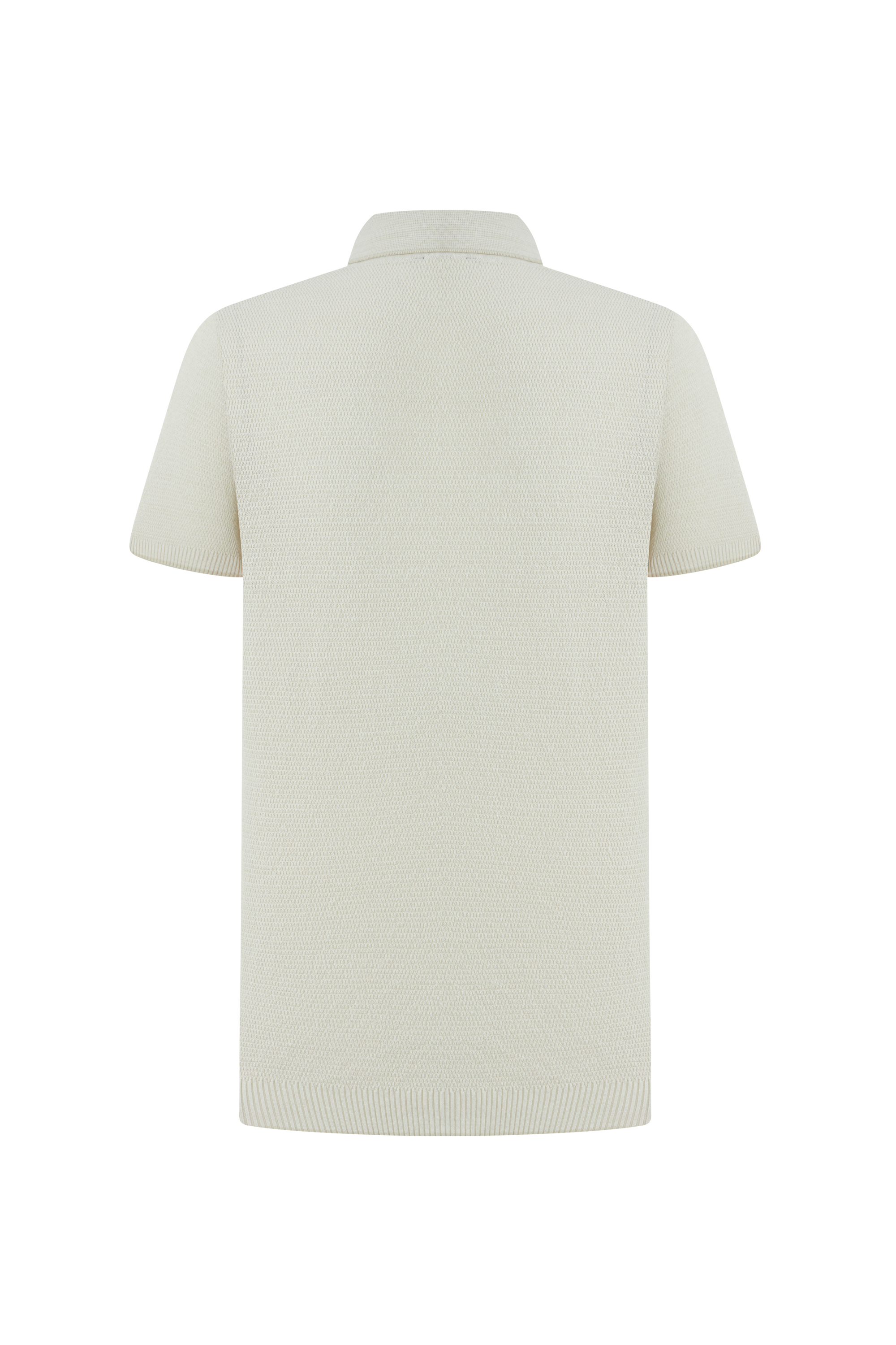 DOKULU POLO YAKA KISA KOLLU TRİKO