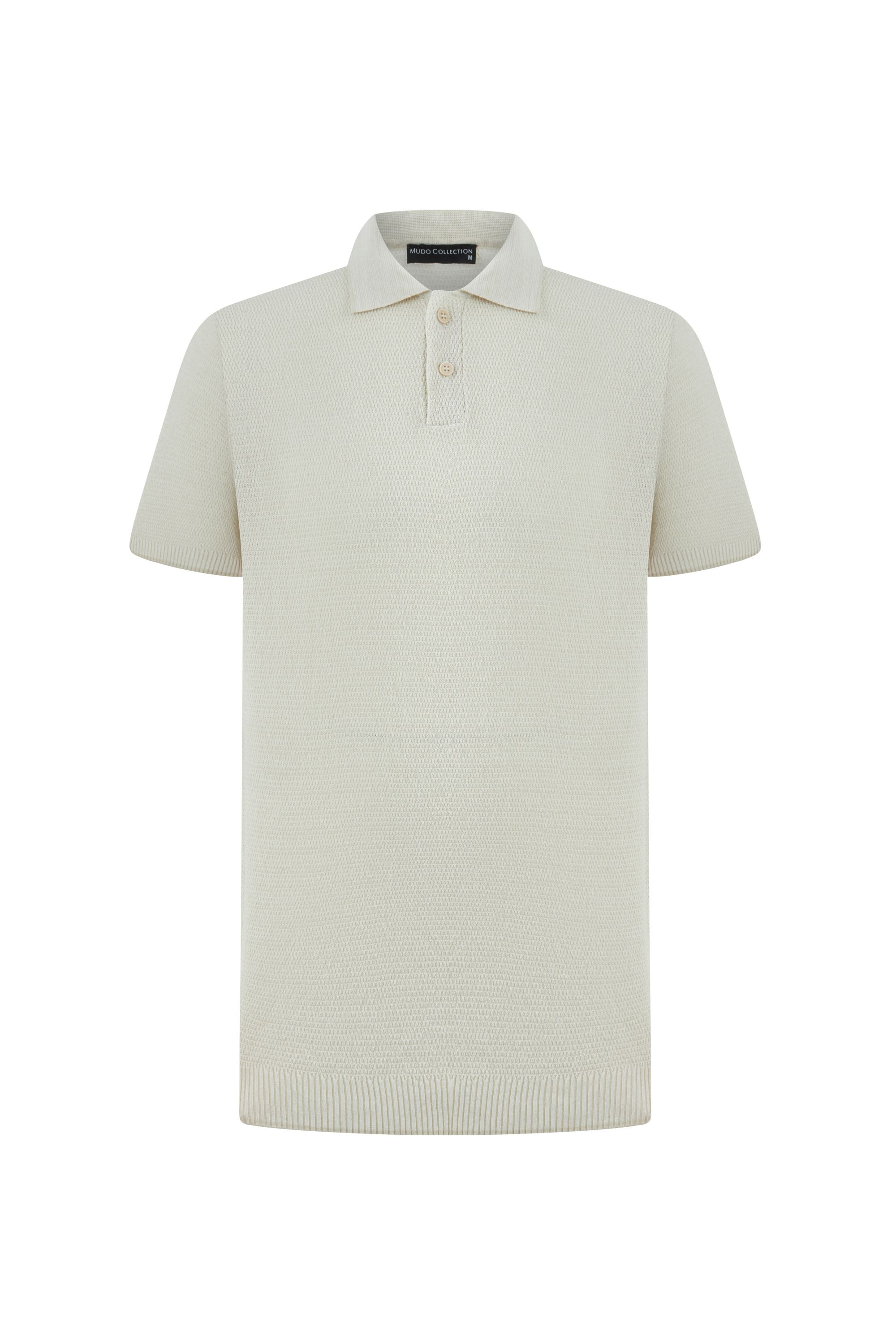 DOKULU POLO YAKA KISA KOLLU TRİKO