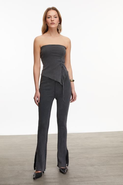  STRAPLEZ ASİMETRİK BLUZ